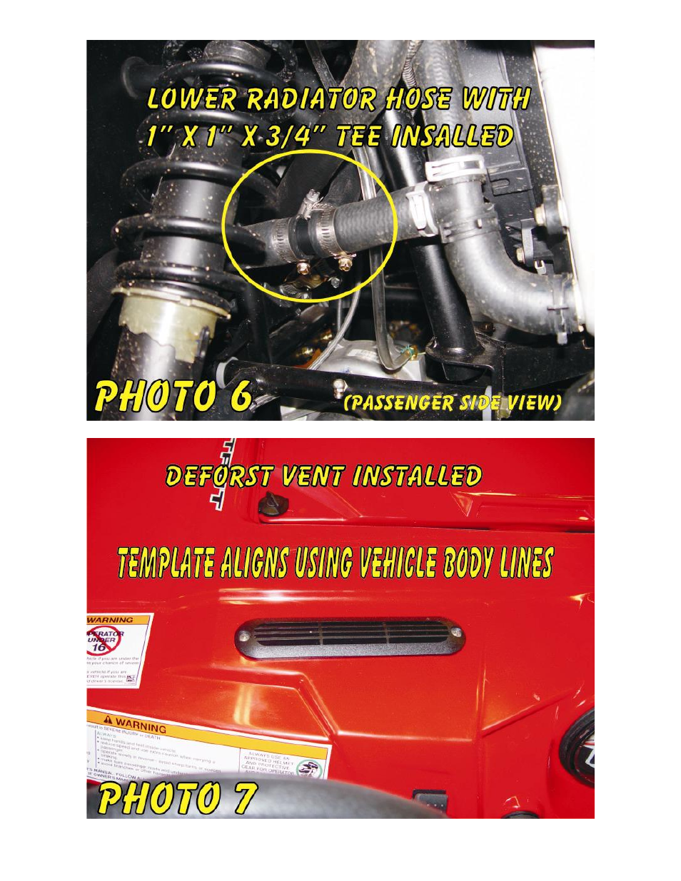 Heater Craft 900 2011 2012 RZR Polaris User Manual | Page 6 / 10