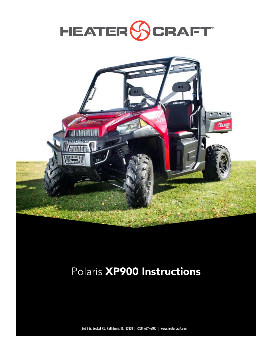 Heater Craft XP900 2013 User Manual | 13 pages