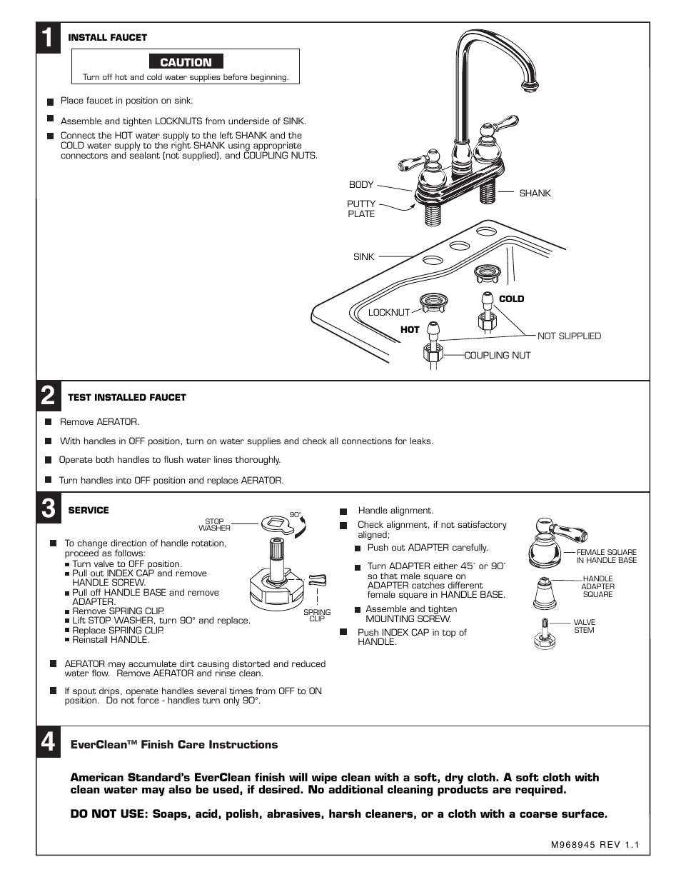 American Standard 2770.712 Series User Manual | Page 2 / 2