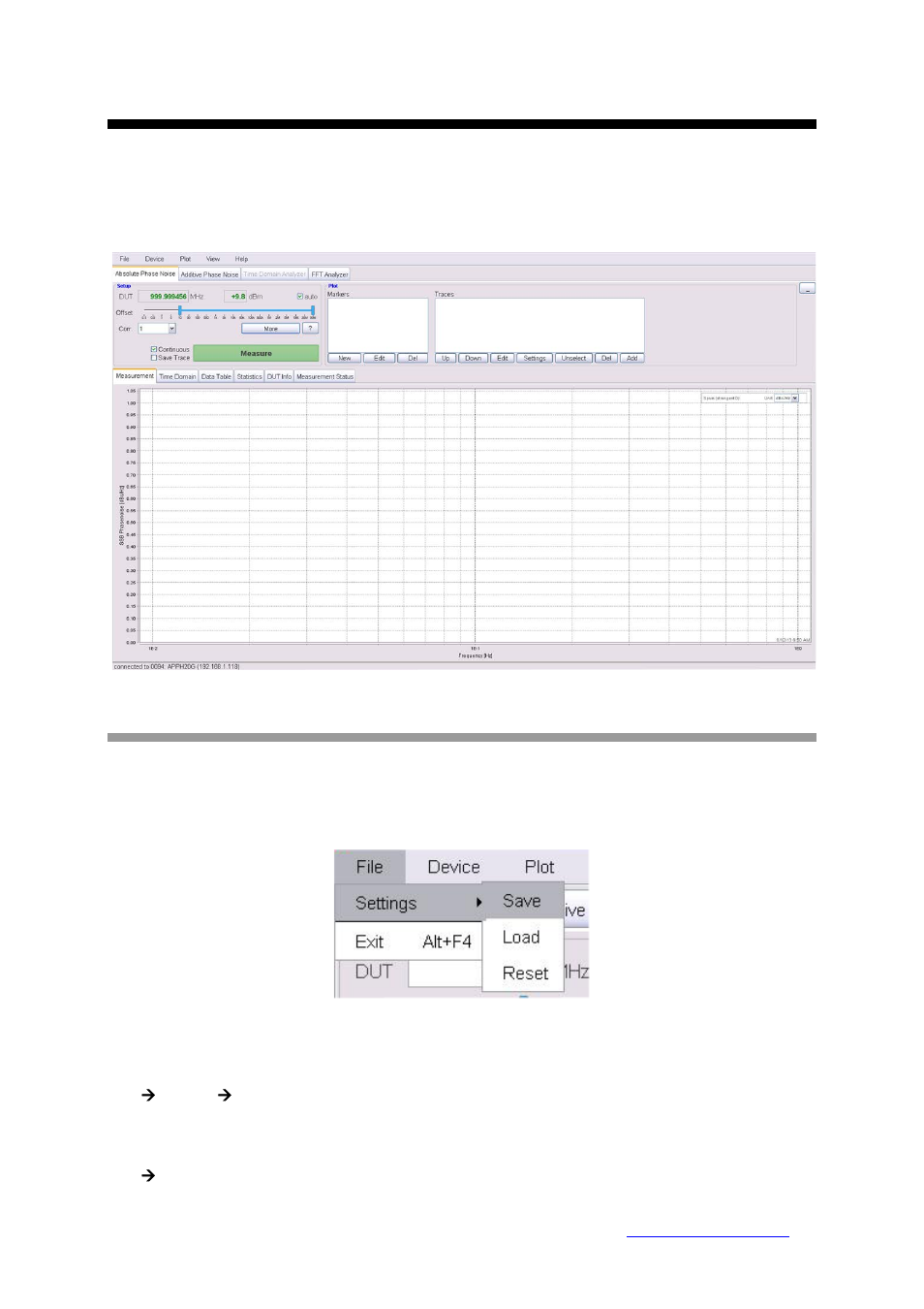 2 organization of the gui, 1 menu section, 1 file | BNC 7000 Series User Manual User Manual | Page 15 / 54