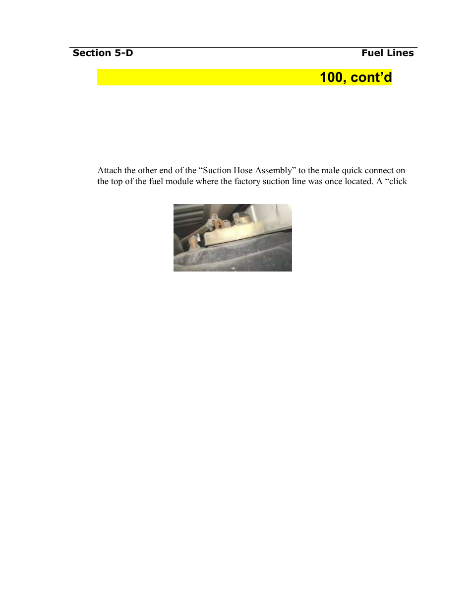 Fuel suction line for airdog, Df- 100, cont’d | PureFlow AirDog DF-165 - Dodge Cummins 1994-1998 User Manual | Page 16 / 28