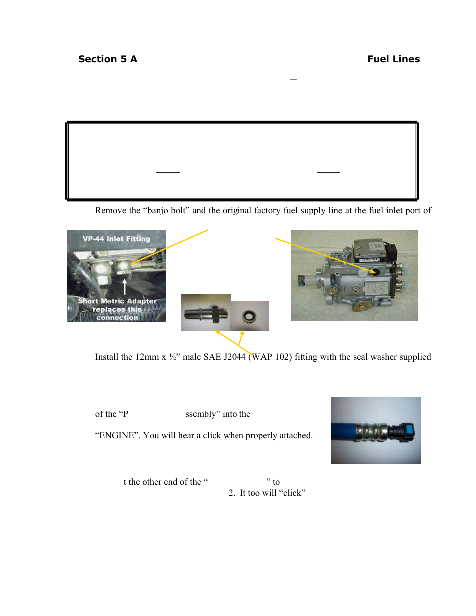 Ii to the vp-44, It may break | PureFlow AirDog DF-165 - Dodge Cummins 1998.5-2004 User Manual | Page 11 / 23