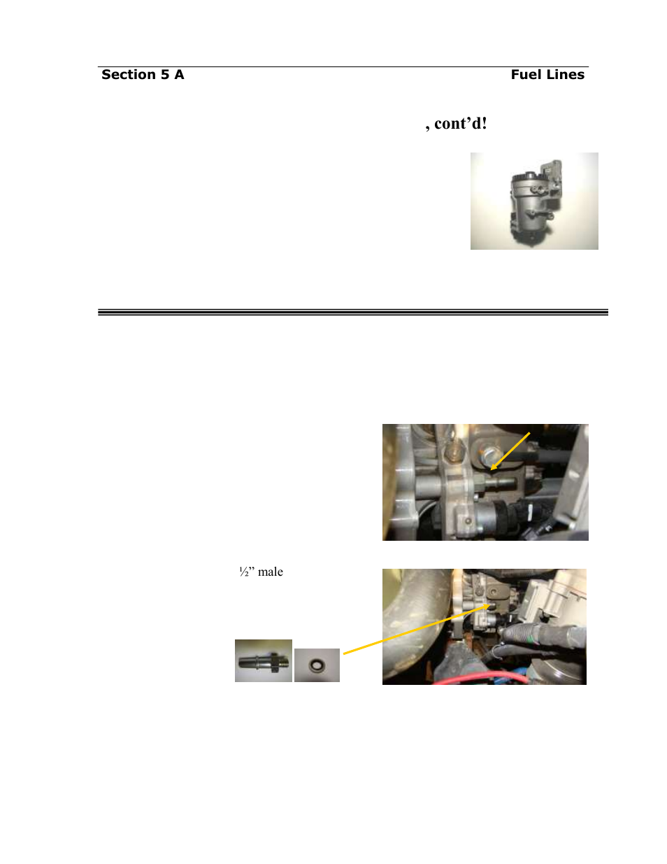 Fuel supply line from the airdog, Ii to the cp-3 for the 5.9l cummins engine, cont’d | PureFlow AirDog DF-200 - Dodge Cummins 2005-2013 User Manual | Page 12 / 27