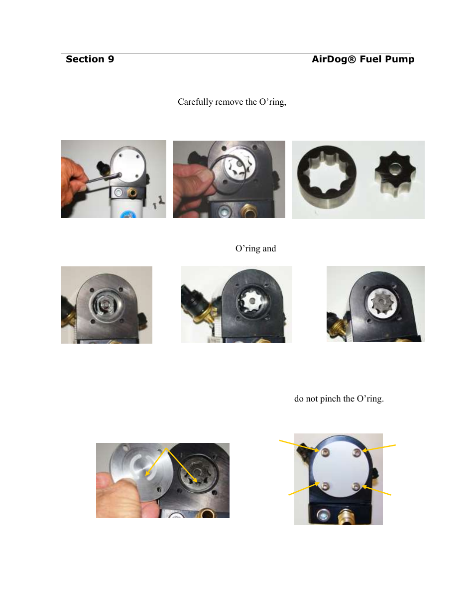 Cleaning foreign debris from the gerotor assembly | PureFlow AirDog FP-150 - Dodge Cummins 1994-1998 User Manual | Page 25 / 28