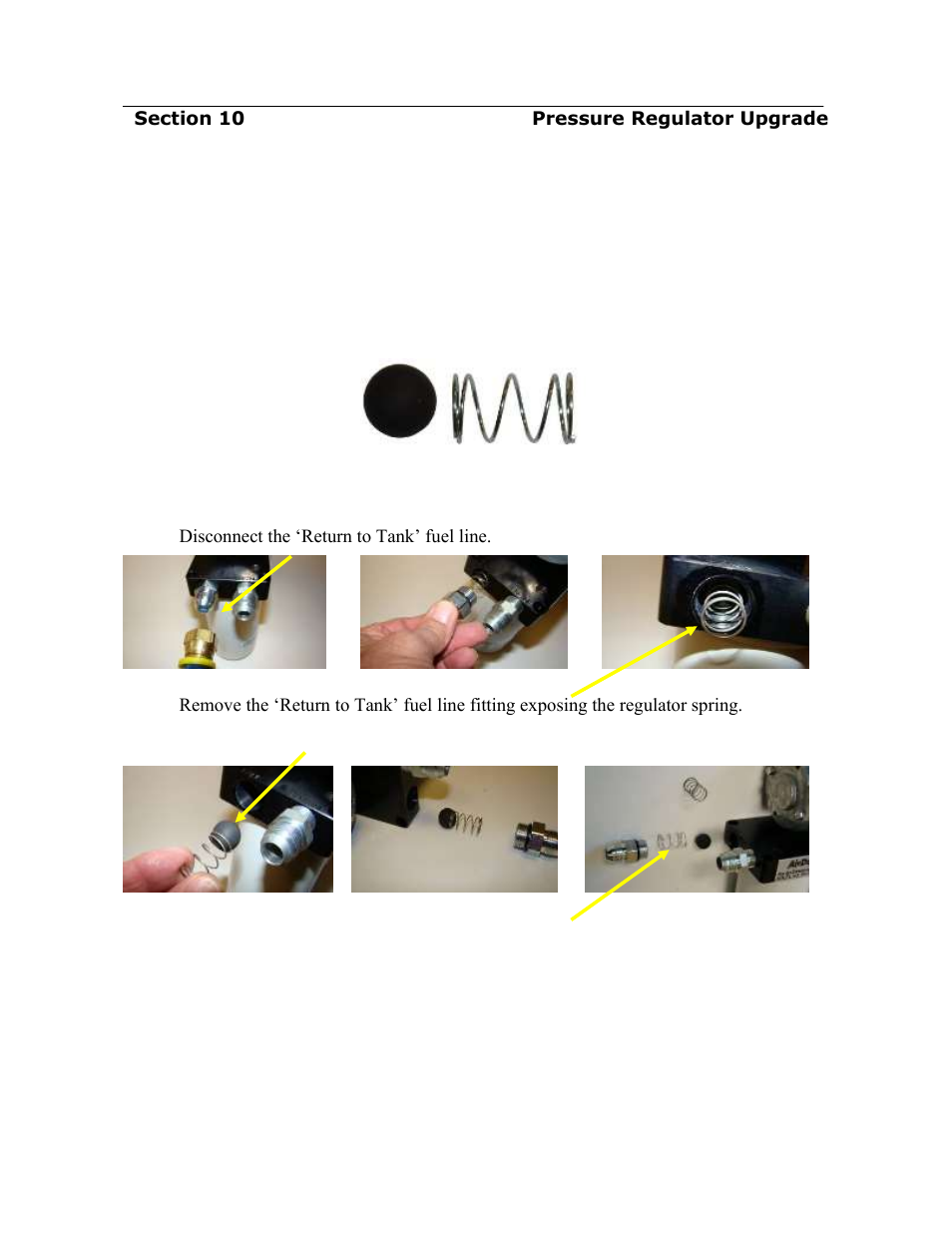 Changing the regulator spring, Regulator spring replacement procedure | PureFlow AirDog FP-150 - Dodge Cummins 1994-1998 User Manual | Page 26 / 28