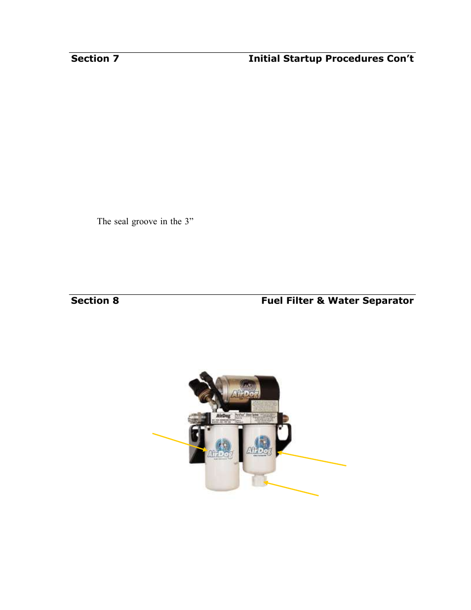 Filter service recommendations, Checking pump noise, Pureflow airdog airdog | PureFlow AirDog FP-150 - Dodge Cummins 1998.5-2004 User Manual | Page 22 / 28