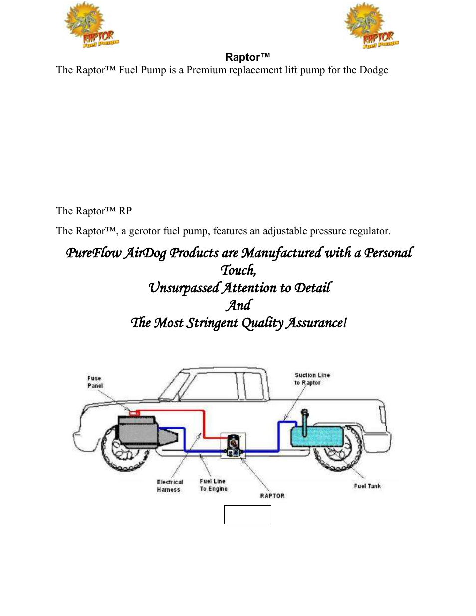 Overview | PureFlow AirDog RP-150 - Dodge Cummins 1998.5-2002 User Manual | Page 3 / 19