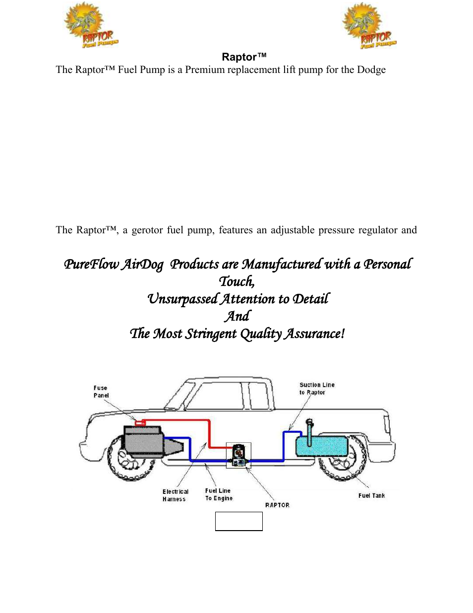 Overview | PureFlow AirDog RP-150 - Dodge Cummin 2003-2004.5 User Manual | Page 3 / 18