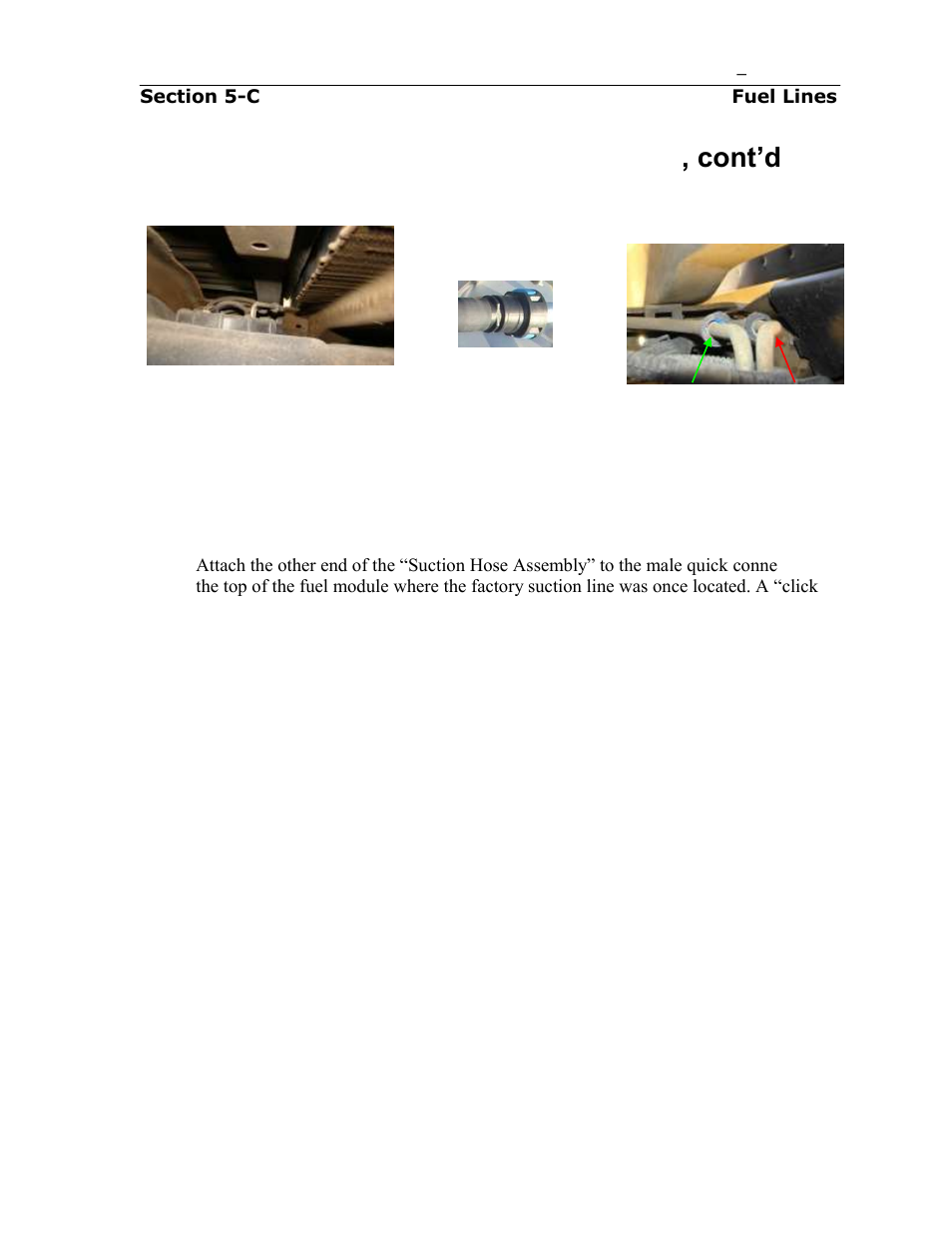 Fuel suction line for airdog, Fp-100 , cont’d | PureFlow AirDog FP-150 - 7.3L Ford 1999-2003 User Manual | Page 14 / 26