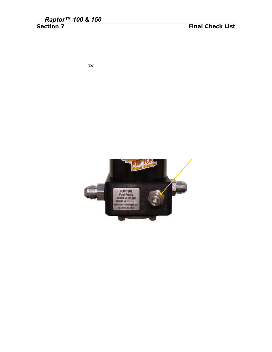 Initial start procedure, Lock nut | PureFlow AirDog RP-150 - 7.3L Ford 1999-2003 User Manual | Page 14 / 16
