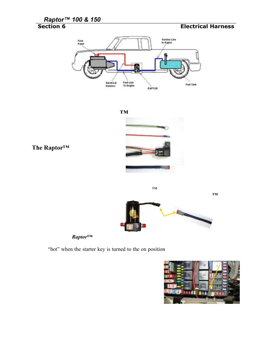 Installing the raptor™ fuel pump wiring harness | PureFlow AirDog RP-150 - 6.4L Ford 2008-2010 User Manual | Page 12 / 15