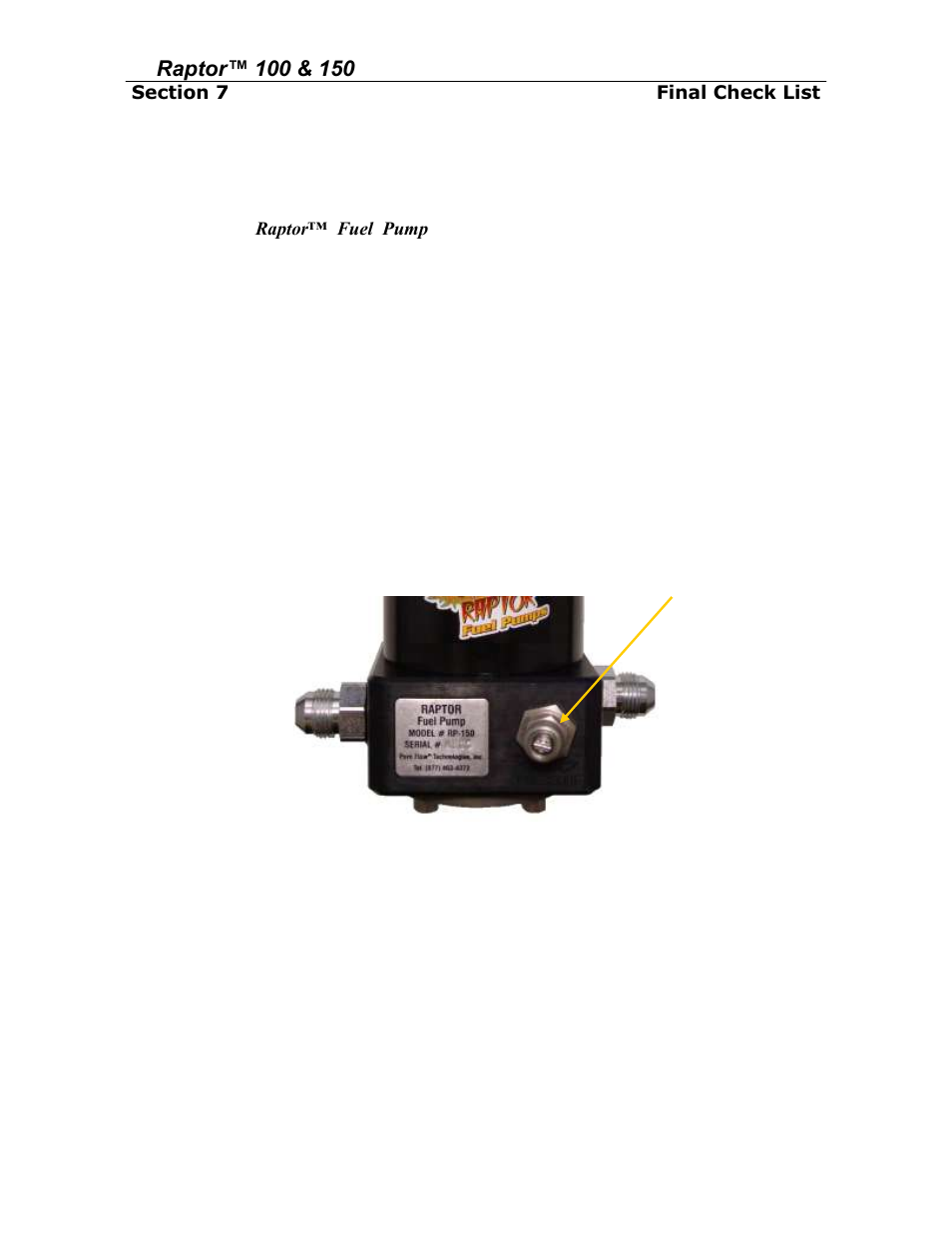 Initial start procedure, Lock nut | PureFlow AirDog RP-150 - 6.4L Ford 2008-2010 User Manual | Page 13 / 15