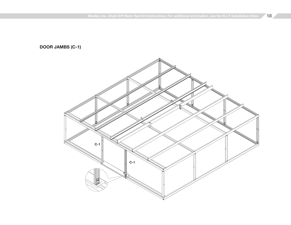 Mueller 24x24 (D.I.Y.) with Optional Center Girts and Floor Kit User Manual | Page 18 / 33