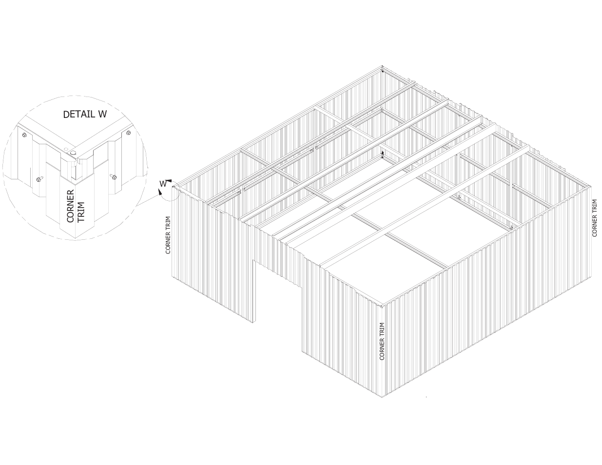 Detail w | Mueller 24x24 DIY KIT FOR SLAB User Manual | Page 17 / 24