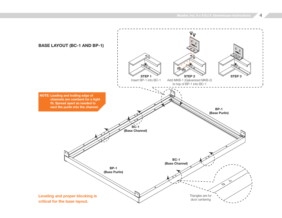 Mueller 6x9 D.I.Y. Greenhouse User Manual | Page 4 / 23