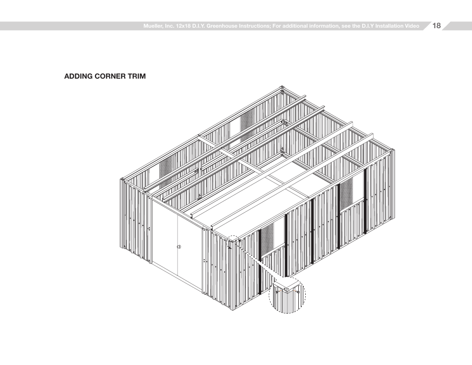 Mueller 12x18 D.I.Y. Greenhouse User Manual | Page 18 / 23