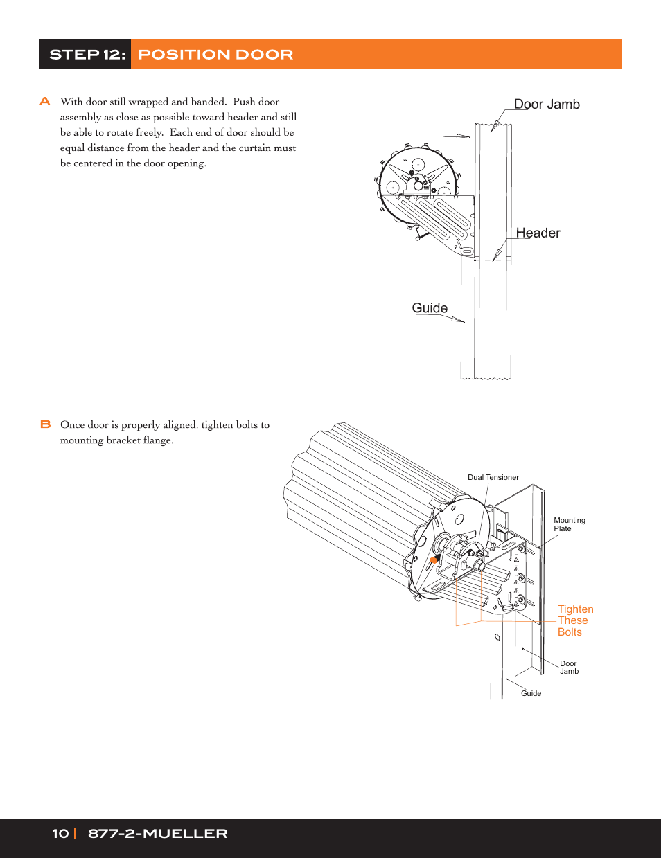 Mueller Roll-Up Door W300 User Manual | Page 10 / 16