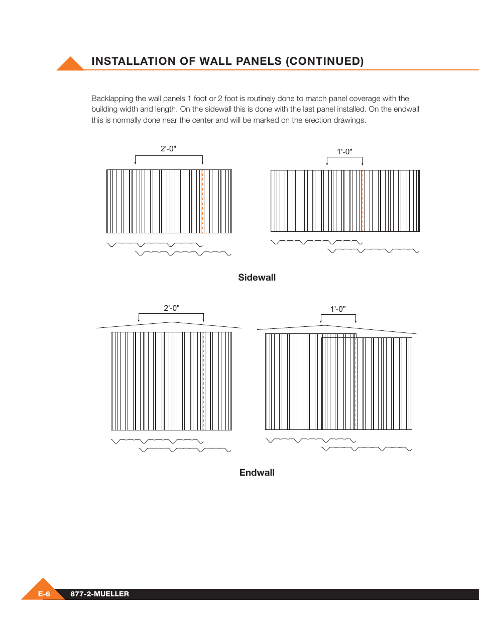 Installation of wall panels (continued) | Mueller Pre-Fab User Manual | Page 52 / 112