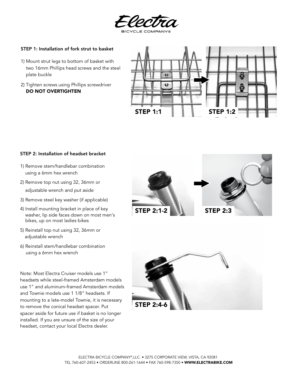 Electra Steel Wire Basket (368769, 368787, 368819) User Manual | Page 3 / 4