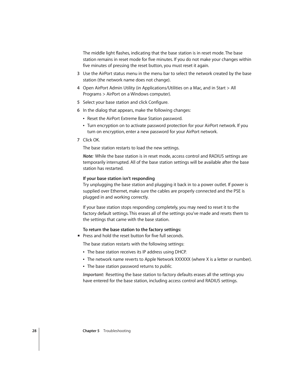 Apple AirPort Extreme Base Station v4.2 User Manual | Page 28 / 36