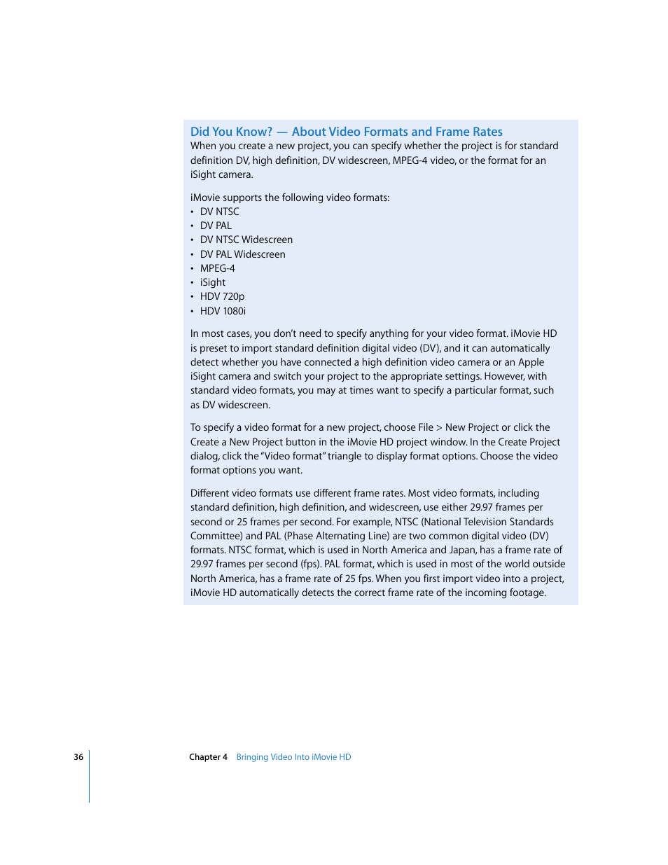 Apple iMovie HD User Manual | Page 36 / 83