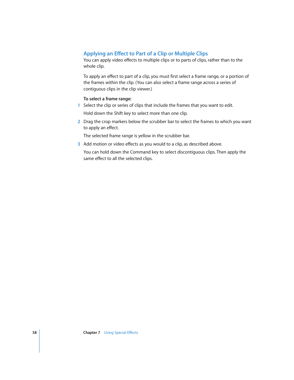 Apple iMovie HD User Manual | Page 58 / 83