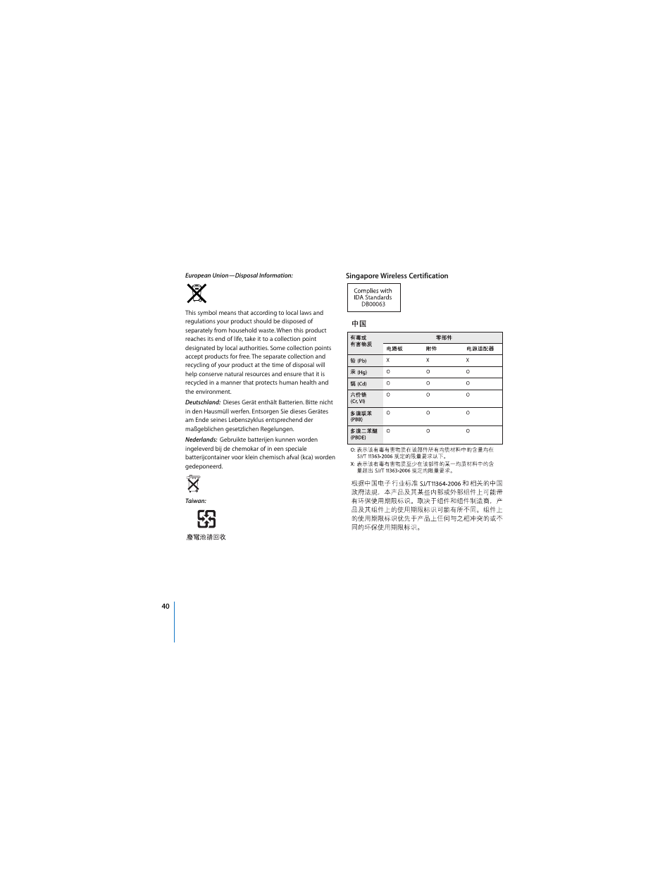 Apple AirPort Extreme 802.11n (3rd Generation) User Manual | Page 40 / 44