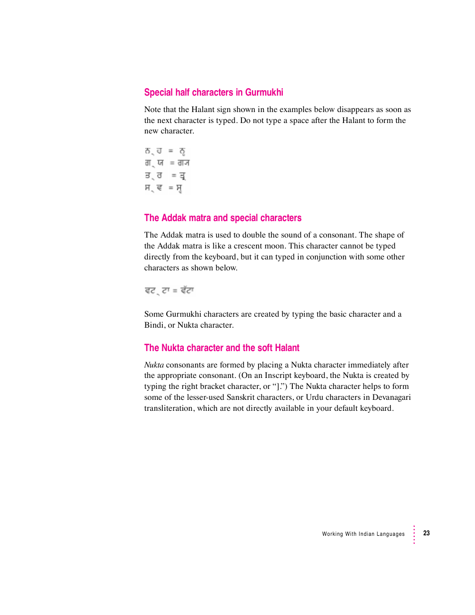 Apple Indian Language Kit User Manual | Page 23 / 47