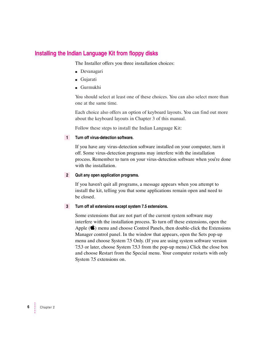 Apple Indian Language Kit User Manual | Page 6 / 47