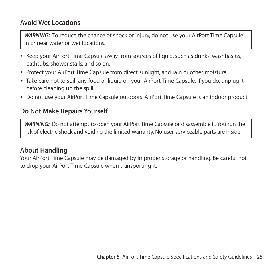 Apple AirPort Time Capsule 802.11ac User Manual | Page 25 / 32