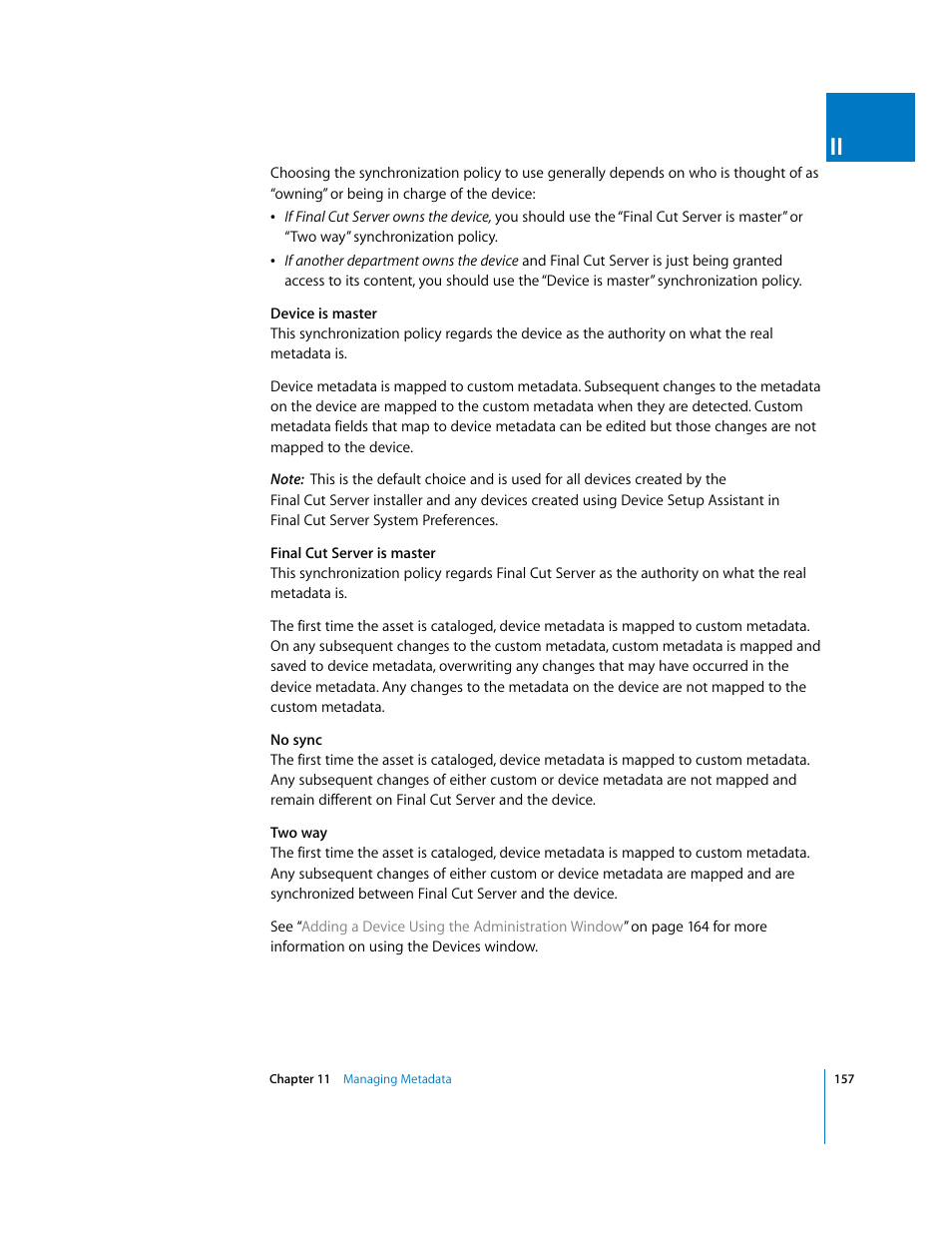 Apple Final Cut Server User Manual | Page 157 / 238
