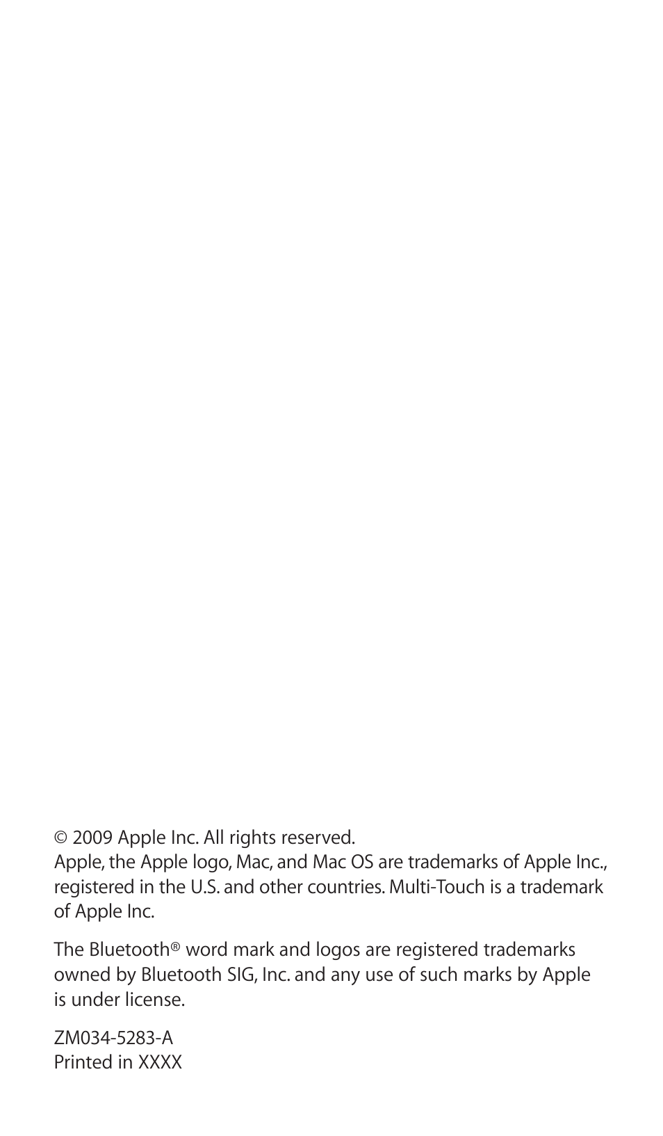 Apple Magic Mouse User Manual | Page 48 / 48
