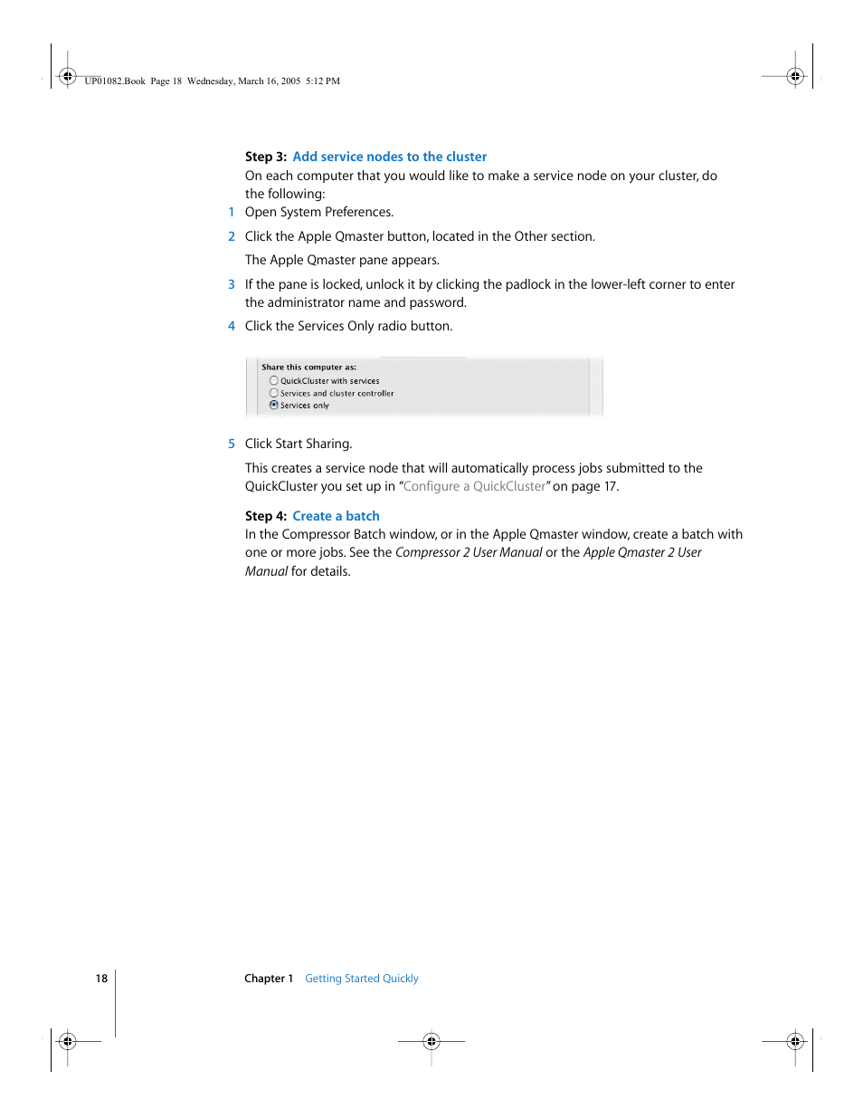 Apple Qmaster 2  and Compressor 2 (Distributed Processing Setup) User Manual | Page 18 / 74