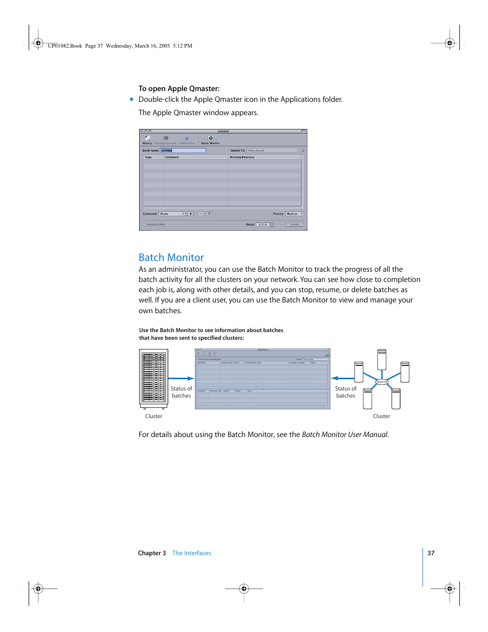 Batch monitor, P. 37) | Apple Qmaster 2  and Compressor 2 (Distributed Processing Setup) User Manual | Page 37 / 74