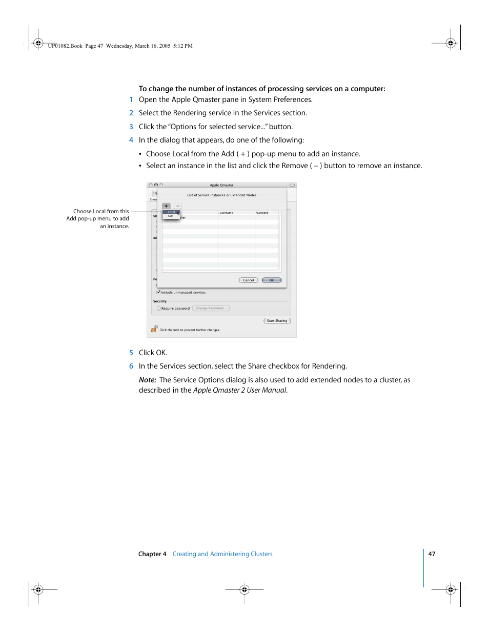Apple Qmaster 2  and Compressor 2 (Distributed Processing Setup) User Manual | Page 47 / 74