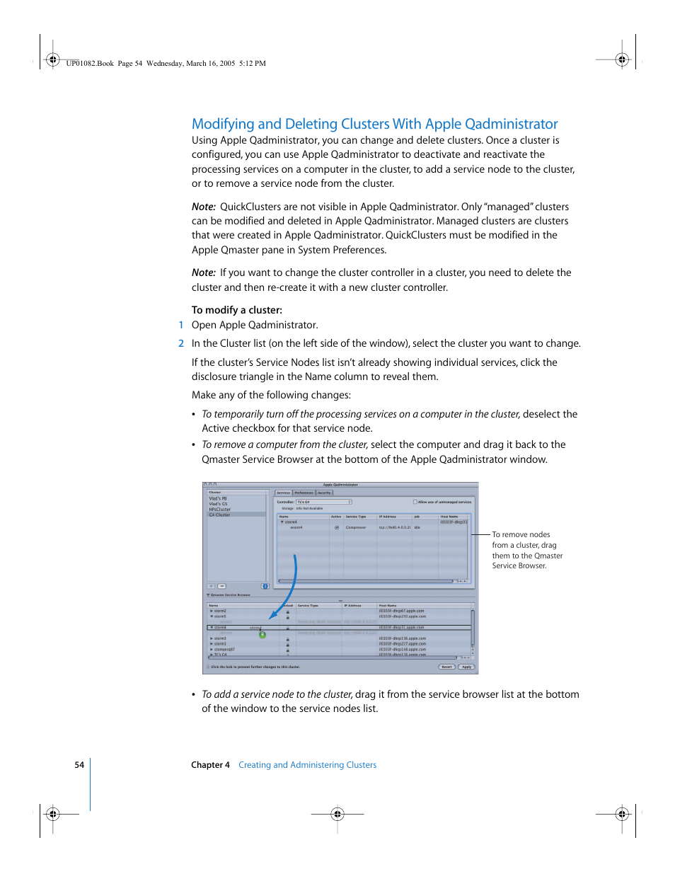 P. 54) | Apple Qmaster 2  and Compressor 2 (Distributed Processing Setup) User Manual | Page 54 / 74