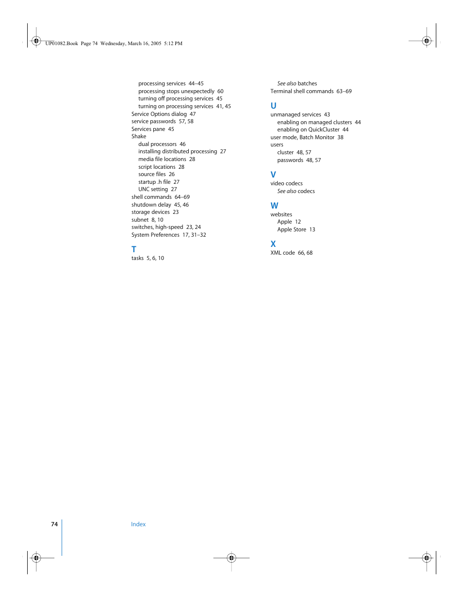 Apple Qmaster 2  and Compressor 2 (Distributed Processing Setup) User Manual | Page 74 / 74