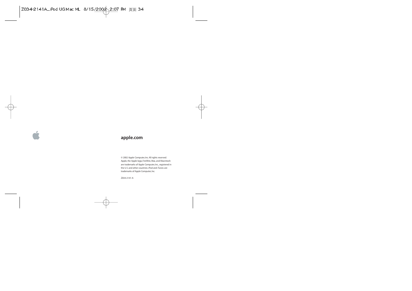 Apple iPod (Original) User Manual | Page 38 / 38