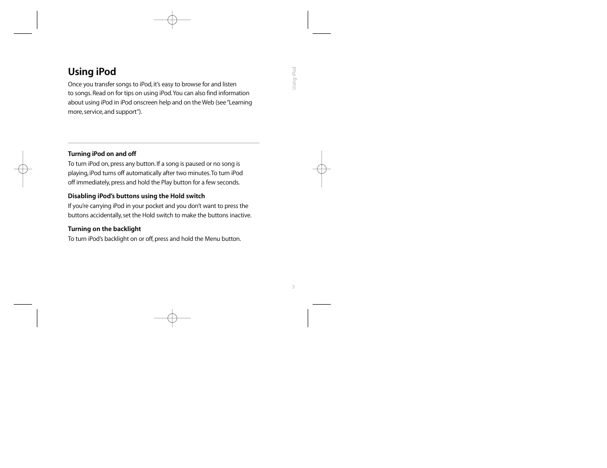 Using ipod | Apple iPod (Original) User Manual | Page 7 / 38