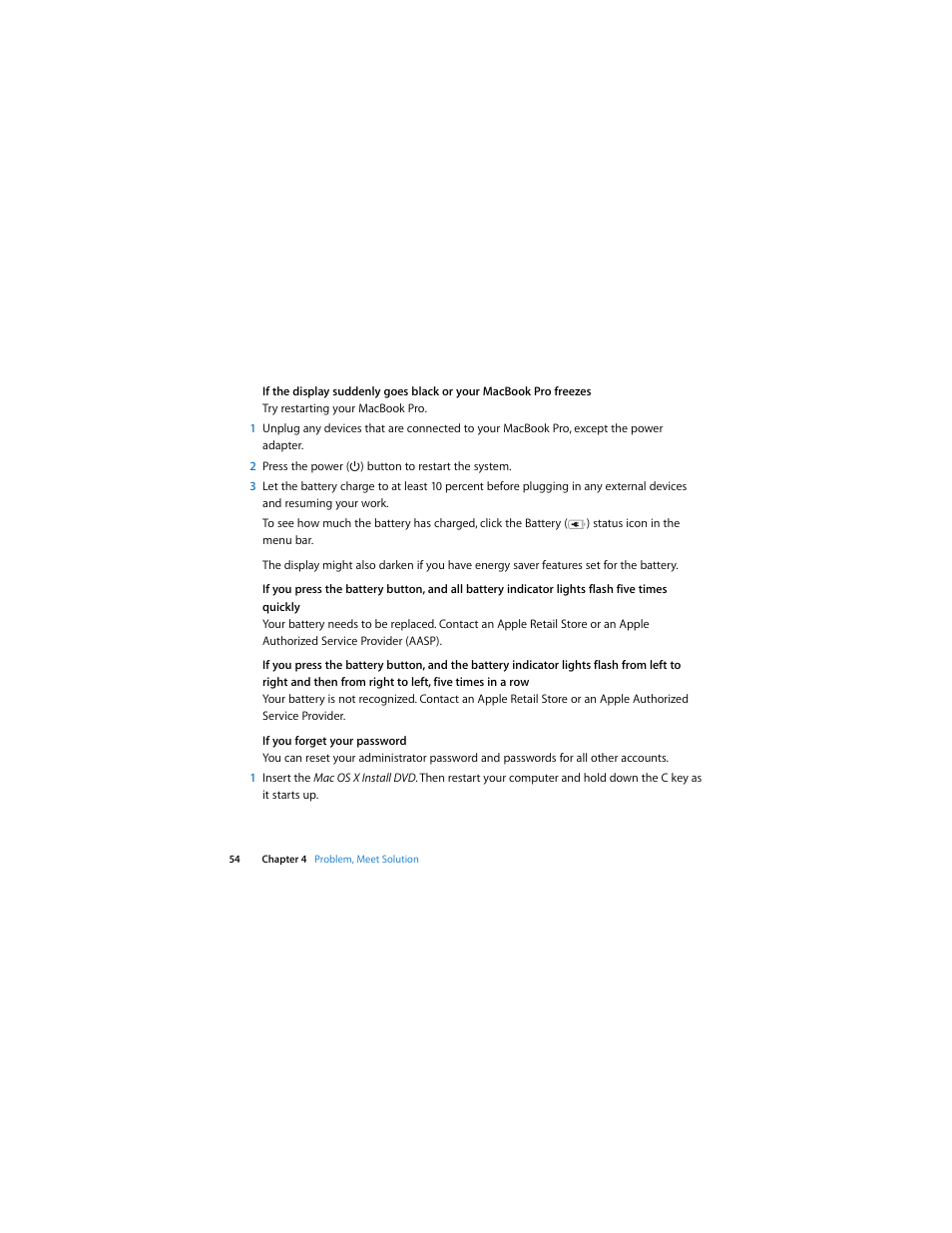 Apple MacBook Pro (15-inch, 2.53 GHz, Mid 2009) User Manual | Page 54 / 88