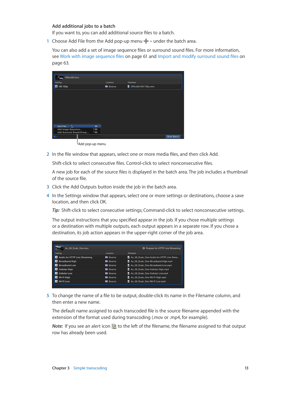 Apple Compressor (4.1.2) User Manual | Page 13 / 108