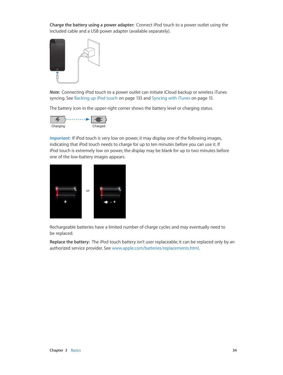 Apple iPod touch iOS 6.1 User Manual | Page 34 / 138