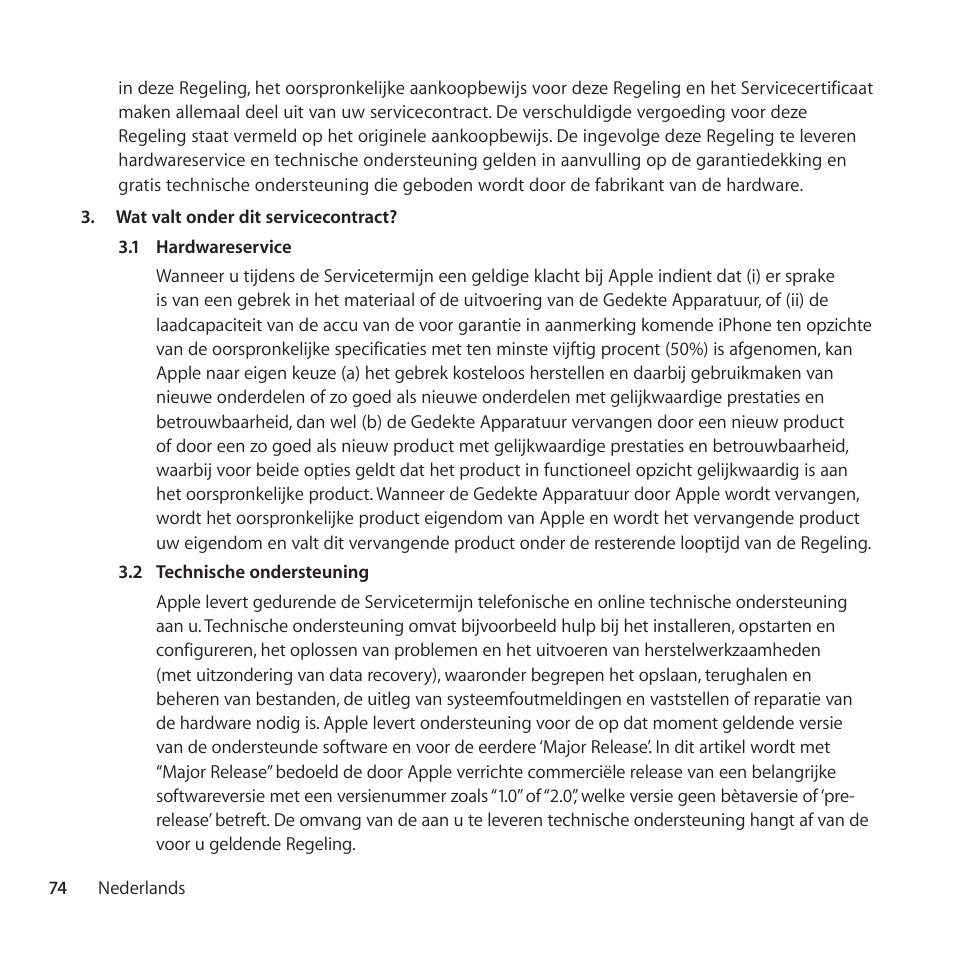 Apple AppleCare Protection Plan for iPhone User Manual | Page 74 / 88
