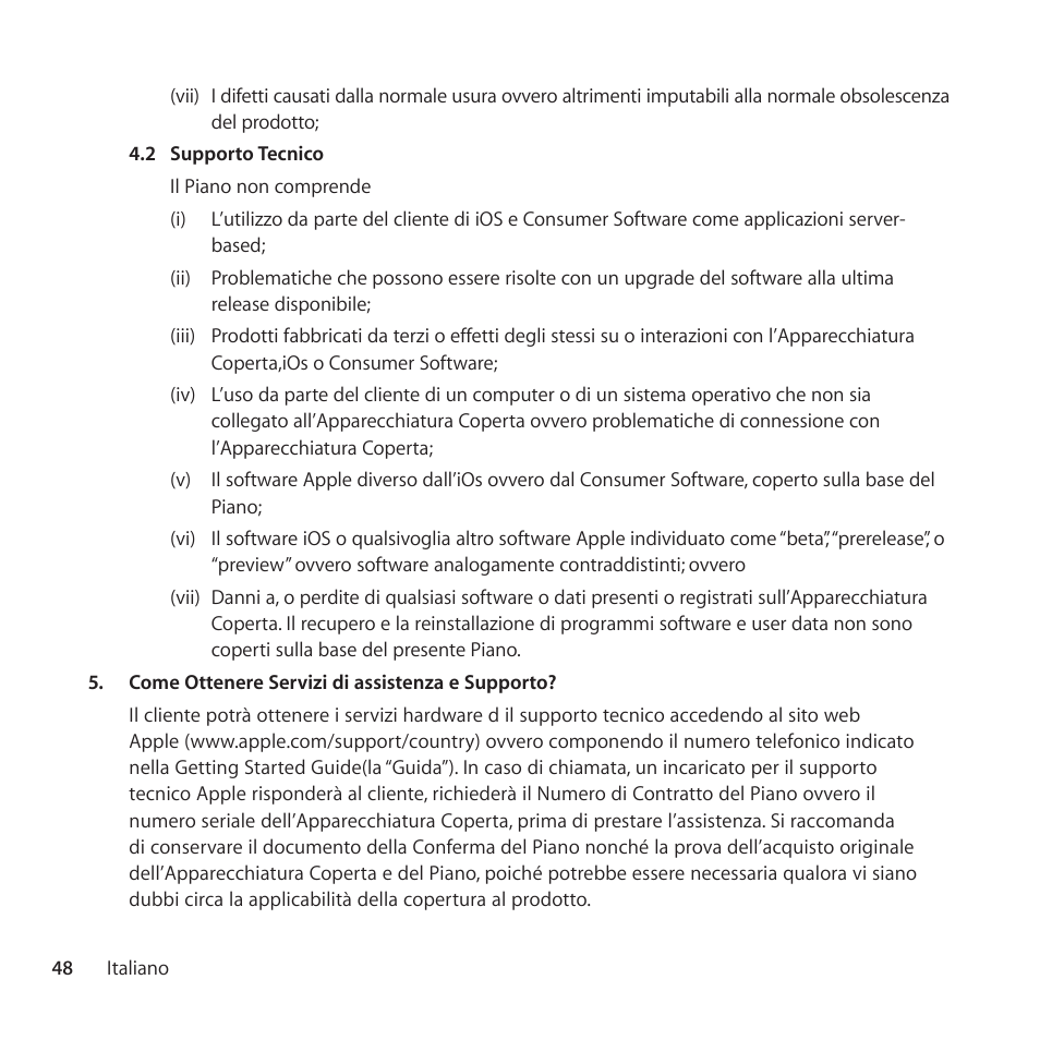 Apple AppleCare Protection Plan for iPad User Manual | Page 48 / 96