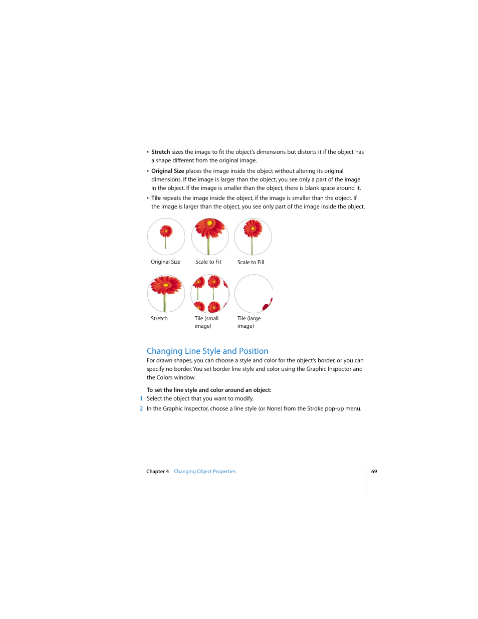 Changing line style and position | Apple Keynote 2 User Manual | Page 69 / 152