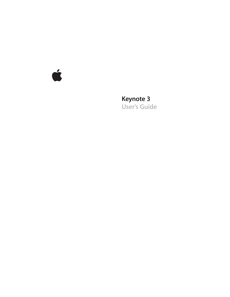 Apple Keynote 3 User Manual | 187 pages