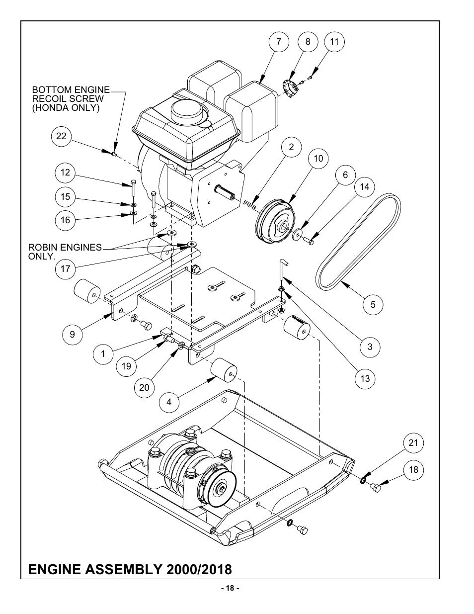 Rollcage assembly | MBW 3550 Series User Manual | Page 21 / 29