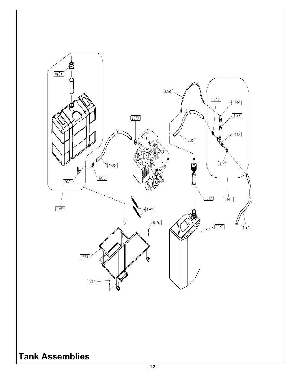 Tank assemblies | MBW MK8 90 User Manual | Page 15 / 23