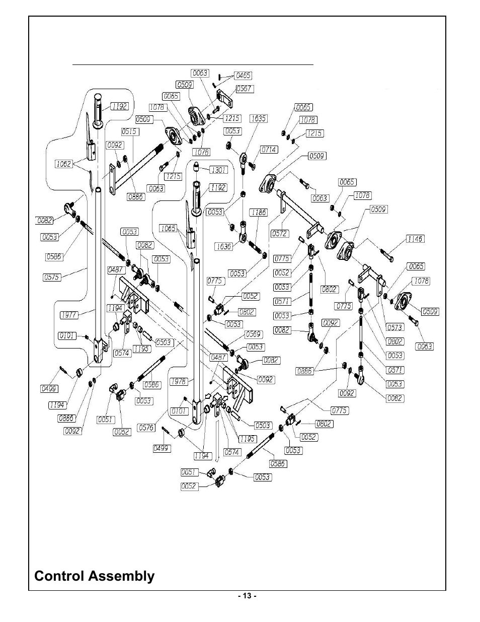 Control assembly | MBW MK8 90 User Manual | Page 16 / 23