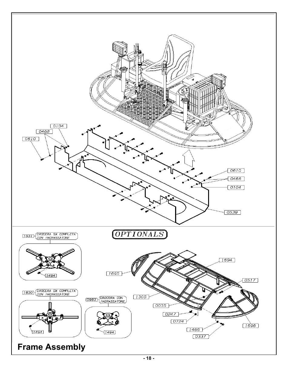 Frame assembly | MBW MK8 90 User Manual | Page 21 / 23